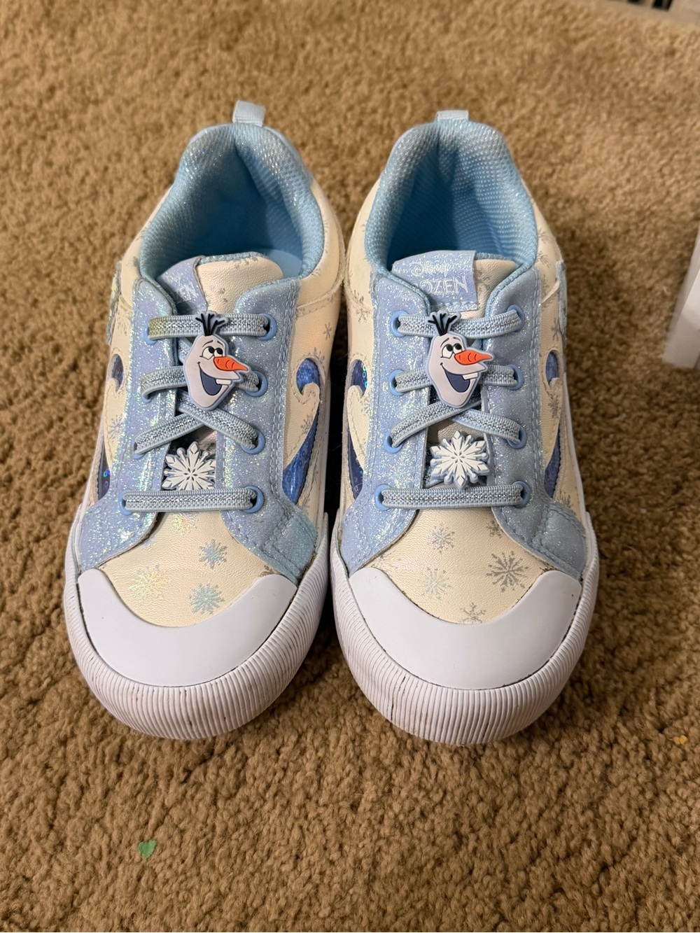 Disney Blue and White Olaf Kids Sneakers